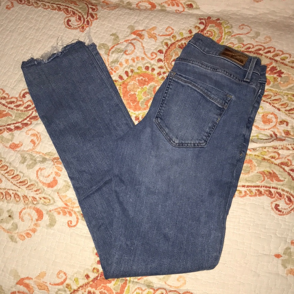 Express cropped mid rise jeans